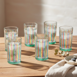 Glass Cups Set 6 Pcs